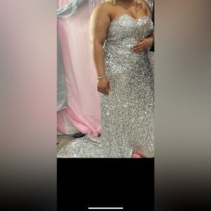 Silver birthday dress